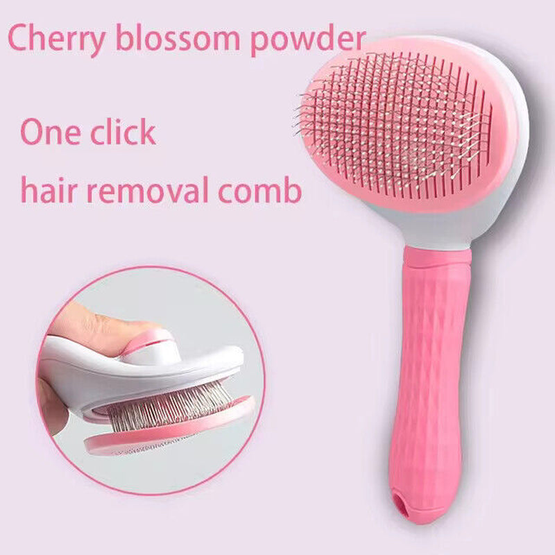 Hair Remover Pet Brush for Dog Cat Grooming Tool Self Cleaning Slicker Comb NEW