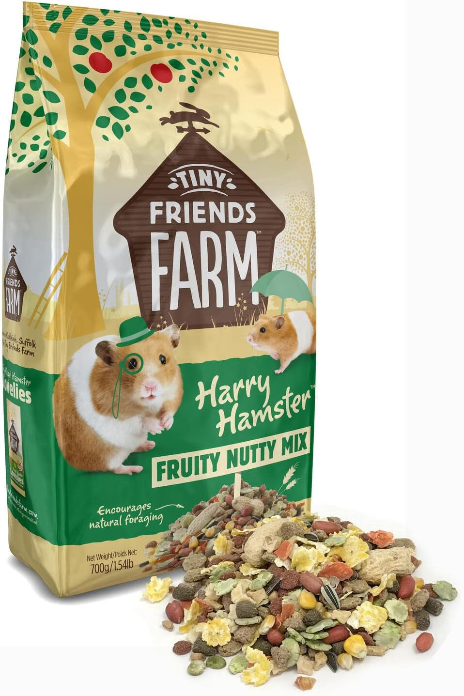 Tiny Friends Farm Harry Hamster Fruity Nutty Mix, Various