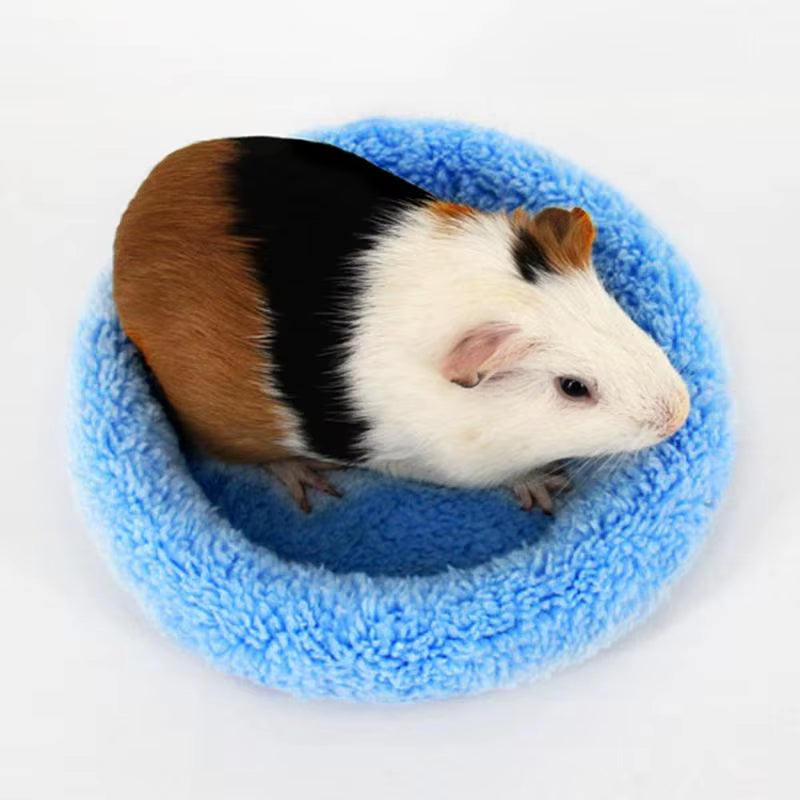 Guinea Pig Hamster House Winter Warm Animal Rabbit Squirrel Hamster Bed Washable Soft Guinea Pig Cage Accessories
