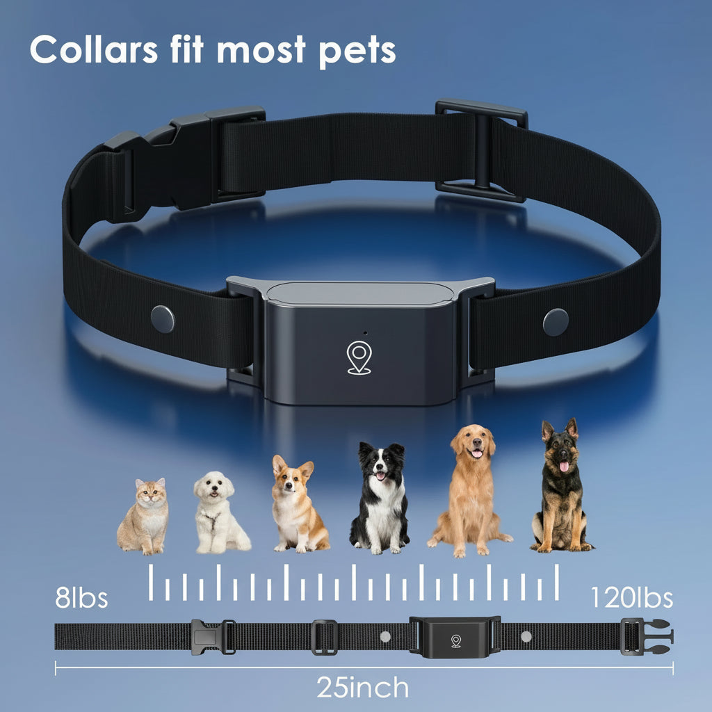 Pet Tracker Mini GPS Collar with Waterproof Anti-Lost Pet Real Time Tracking Locator 4G GPS Tracker