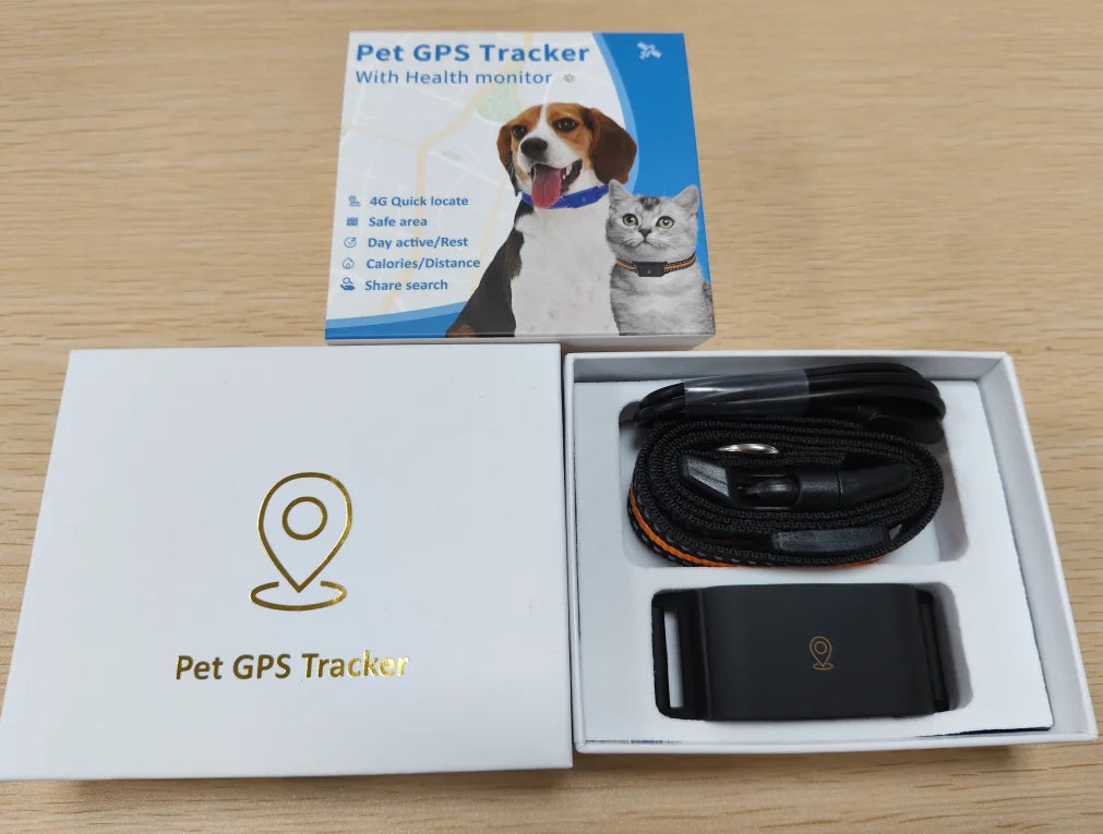 Pet Tracker Mini GPS Collar with Waterproof Anti-Lost Pet Real Time Tracking Locator 4G GPS Tracker