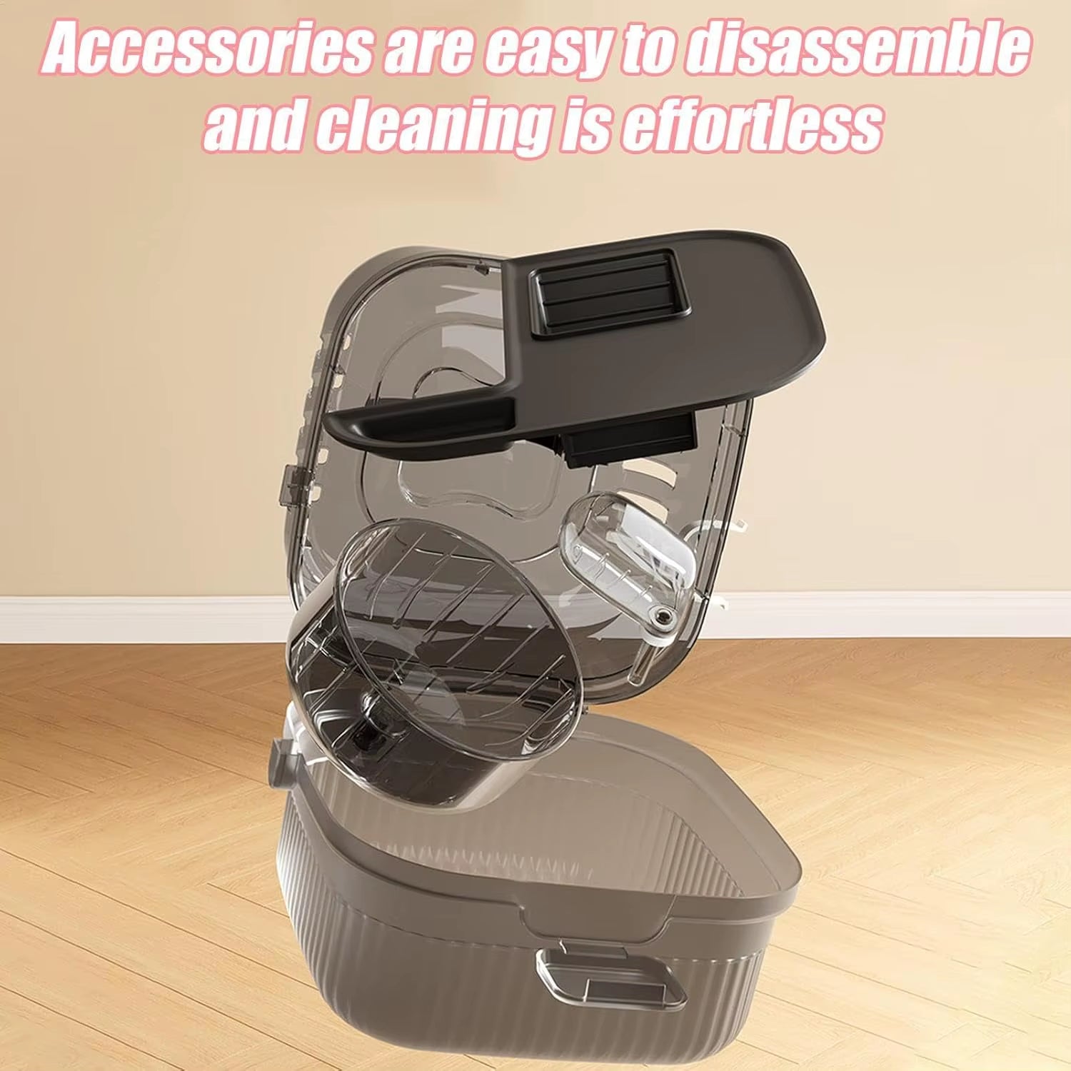 Hamster Travel Cage Lightweight Chinchilla Carrier Bag with Handle,Breathable Hamster Habitat with Water Bottle,Large Capacity