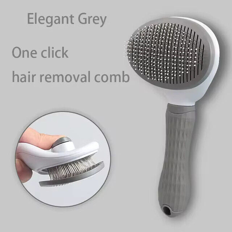 Hair Remover Pet Brush for Dog Cat Grooming Tool Self Cleaning Slicker Comb NEW