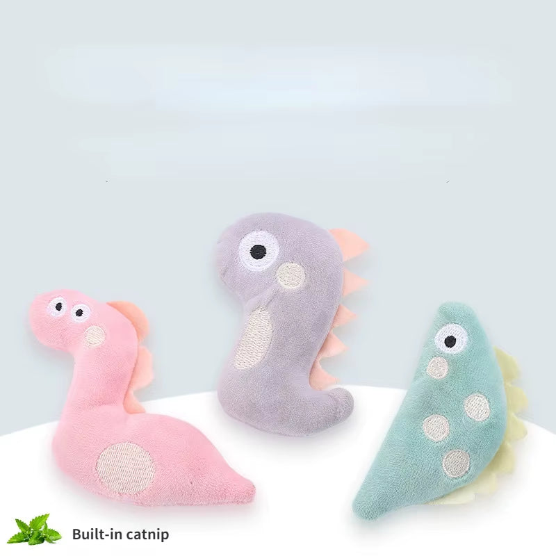 Cat Toy Mini Cat Grinding Catnip Toys Funny Interactive Plush Cat Teeth Toys Pet Kitten Chewing Toy Claws Thumb Bite Pet Supply